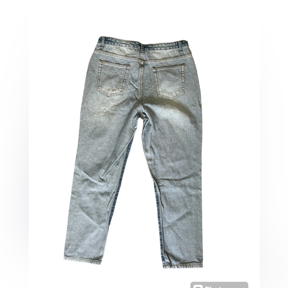 5/$25 Nasty Gal Collection two-toned high waisted jeans size 8 - Picture 4 of 10